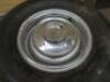 4 x Steel Rimmed Tyres & Hubcaps 235/75/R15 . - 2