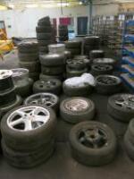 52 x Assorted Sized Wheels & Tyres to Include: 45 x Rims with Tyres & 7 Rims.