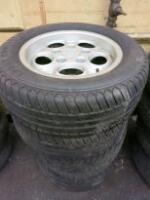 4 x Porsche Rims & 215/60/15 Tyres.