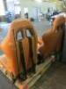 4 x Tan Leather Bucket Seats. - 4