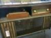 Vintage Side Cabinet with Blaukpant Radio & Garrard Record Player & Mirrored Shelf & Bottom Back. Size H87cm x W115cm x D40cm. - 2