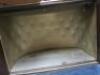 Vintage Side Cabinet with Blaukpant Radio & Garrard Record Player & Mirrored Shelf & Bottom Back. Size H87cm x W115cm x D40cm. - 3