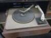 Vintage Side Cabinet with Blaukpant Radio & Garrard Record Player & Mirrored Shelf & Bottom Back. Size H87cm x W115cm x D40cm. - 4