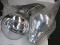 2 x Large Light Bulb Ceiling Lights (Unused).