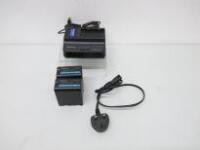 Sony AC Adaptor/Charger Model BC-U1 with Power Supply & 2 xSony BP-U60 Lithium Ion Battery Pack.