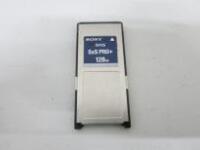 Sony SXS PRO+ Memory Card (128GB Storage Capacity), Model SBP-128B.