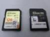 5 x San Disk Memory Cards to Include: 3 x Extreme Pro (128GB) & 2 x Extreme (128GB). - 2