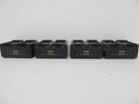 4 x Hawk-Woods Battery Charger MK2, Model DV-MC2.