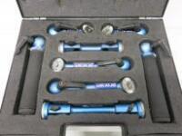 Set of 8 Blue Modular Rod Bridge Handles in Black Plastic Carry Case to Include: 2 x Grips, 2 x Bridge & 4 x Offset.