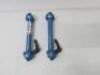 Set of 8 Blue Modular Rod Bridge Handles in Black Plastic Carry Case to Include: 2 x Grips, 2 x Bridge & 4 x Offset. - 4