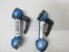 Set of 8 Blue Modular Rod Bridge Handles in Black Plastic Carry Case to Include: 2 x Grips, 2 x Bridge & 4 x Offset. - 5