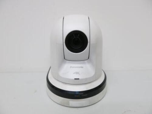 Panasonic 4K Professional Integrated Day/Night PTZ (Remote Pan, Tilt & Zoom) Camera in White, Model AW-UE70WE, S/N L5TQA0005. Comes with Power Supply.