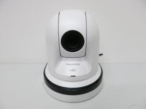 Panasonic 4K Professional Integrated Day/Night PTZ (Remote Pan, Tilt & Zoom) Camera in White, Model AW-UE70WE, S/N K5TQA0044. Comes with Power Supply.