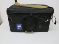Portabrace Rig Carrying Bag with Suede Shoulder Harness, Size H38cm x W65cm x D34cm.