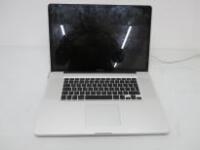 Apple 17" MacBook Pro, Model A1297.NOTE: A/F (unable to power up and HDD removed for spares or repair)