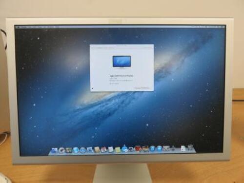 Apple 23" Cinema LED Display (Aluminium), Model A1082. Comes with Power Supply & Assorted Leads.