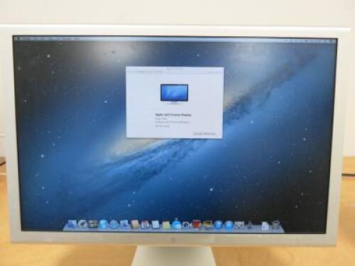 Apple 23" Cinema LED Display (Aluminium), Model A1082. Comes with Power Supply & Assorted Leads.