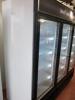 Interlevin LGF7500 Triple Door LED Illuminated Showcase Freezer Display Unit. S/N LGF75000031801130018009. Capacity 2050 Litres. Manufactured January 2018, (appears in near new condition). Original Cost £2700 - 6