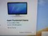 Apple 27" Thunderbolt Display, Model A1407. Comes with Power Supply, Assorted Leads with Security Lock (No Key). - 2