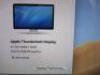 Apple 27" Thunderbolt Display, Model A1407. Comes with Power Supply, Assorted Leads with Security Lock (No Key). NOTE: Chip (As Pictured/Viewed). - 2