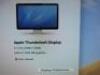 Apple 27" Thunderbolt Display, Model A1407. Comes with Power Supply & Assorted Leads. - 2