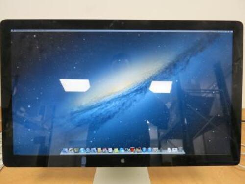 Apple 27" LED Cinema Display, Model A1316. Comes with Power Supply & Assorted Leads.