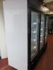 Interlevin LGC7500 Triple Door LED Illuminated Showcase Refrigerated Display Unit. S/N LGC750000317101200180006. Capacity 2050 Litres. Manufactured October 2017, (appears in near new condition). Original Cost £2700 - 7