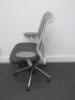 Vitra ID Mesh Adustable Office Chair in Light Grey with Lumbar Support & Adjustable Arms. - 3