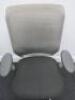 Vitra ID Mesh Adustable Office Chair in Light Grey with Lumbar Support & Adjustable Arms. - 2