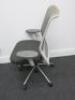 Vitra ID Mesh Adustable Office Chair in Light Grey with Lumbar Support & Adjustable Arms. - 3