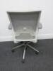 Vitra ID Mesh Adustable Office Chair in Light Grey with Lumbar Support & Adjustable Arms. - 4