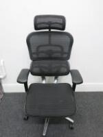 Ergohuman Adjustable Mesh Office Chair with Head Rest, Lumbar Support & Adjustable Arms.
