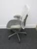 Herman Miller Mirra Ergonomic Adjustable Office Chair in Light Grey with Adjustable Arm Rests & Vinyl Arm Caps. - 3