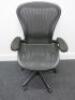 Herman Miller Aeron Ergonomic Adjustable Mesh Office Chairwith Lumbar Support, Adjustable Arm Rests & Fabric Arm Caps.Size B.&nbsp; - 6