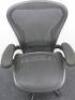 Herman Miller Aeron Ergonomic Adjustable Mesh Office Chairwith Lumbar Support, Adjustable Arm Rests & Fabric Arm Caps.Size B.&nbsp; - 2