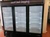 Interlevin LGC7500 Triple Door LED Illuminated Showcase Refrigerated Display Unit. S/N LGC750000317101200180003. Capacity 2050 Litres. Manufactured October 2017, (appears in near new condition). Original Cost £2700 - 2