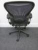 Herman Miller Aeron Ergonomic Adjustable Mesh Office Chairwith Lumbar Support, Adjustable Arm Rests & Fabric Arm Caps.Size B.&nbsp; - 4