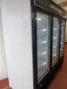 Interlevin LGC7500 Triple Door LED Illuminated Showcase Refrigerated Display Unit. S/N LGC750000317101200180003. Capacity 2050 Litres. Manufactured October 2017, (appears in near new condition). Original Cost £2700 - 7