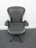 Herman Miller Aeron Ergonomic Adjustable Mesh Office Chairwith Lumbar Support, Adjustable Arm Rests & Vinyl Arm Caps.Size B.&nbsp; - 7