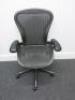 Herman Miller Aeron Ergonomic Adjustable Mesh Office Chairwith Lumbar Support, Adjustable Arm Rests & Vinyl Arm Caps.Size B.&nbsp; - 6