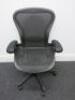 Herman Miller Aeron Ergonomic Adjustable Mesh Office Chairwith Lumbar Support, Adjustable Arm Rests & Vinyl Arm Caps.Size B.  - 6