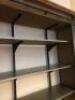 Barker & Stonehouse Biblio Oak Industrial Grand Cabinet with Engineered Wood Panels, 2 Galvanized Sheet Metal Panels on a Runner, 8 Drawers & 18 Haberdashery Drawers. Size H245cm x W260cm x D50cm. - 11