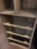 Barker & Stonehouse Biblio Oak Industrial Grand Cabinet with Engineered Wood Panels, 2 Galvanized Sheet Metal Panels on a Runner, 8 Drawers & 18 Haberdashery Drawers. Size H245cm x W260cm x D50cm. - 13