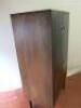 Wooden Grey Painted 2 Door Over 2 Drawer Cabinet with 1 Shelf on Slim Wooden Legs. Size H146cm x W80cm x D46cm. - 7