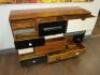 Wooden Side Board with 14 Drawers. Assorted Handles & Painted Effect Drawer Fronts. Size H80cm x W115cm x D36Ccm. - 3