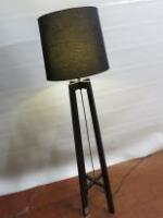 Adriana Floor Lamp with Black Shade,Size H155cm.