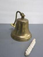 Brass Bell with Lanyard 18cm Diameter.