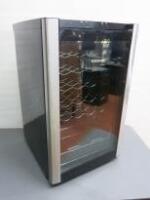 Samsung 25-30 Bottle Wine Fridge, Model RW33EBSS. Size H83cmx W51cm x D55cm.