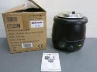 Buffalo Black Soup Kettle L715B with Original Box & Instruction Manual.