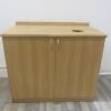 Two Door Quality Wood Cupboard with Hole to Top for Waste Disposal. Size 120cm (W) x 100cm (H) x 70cm (D).